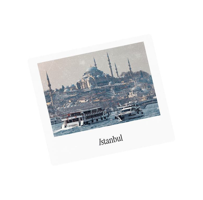 A polaroid captioned Istanbul